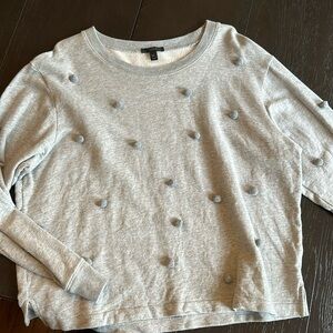 J.Crew Pompom Sweatshirt sz XL